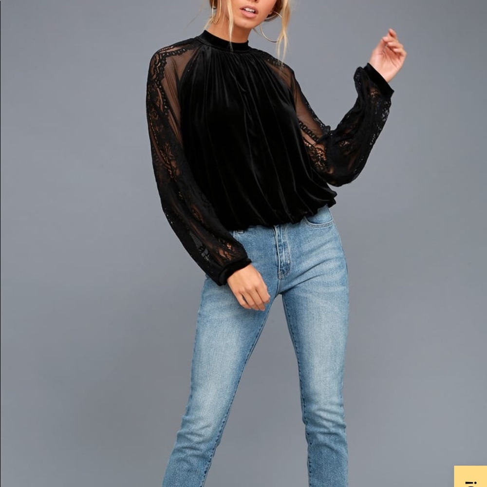 Free People dream team lace top